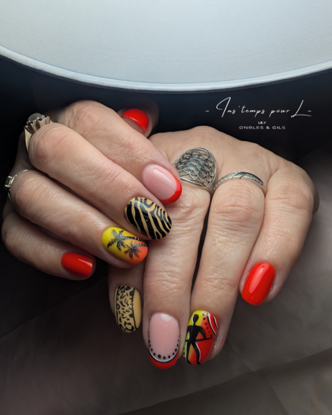 Gainage gel et décorations fait main 🇸🇳