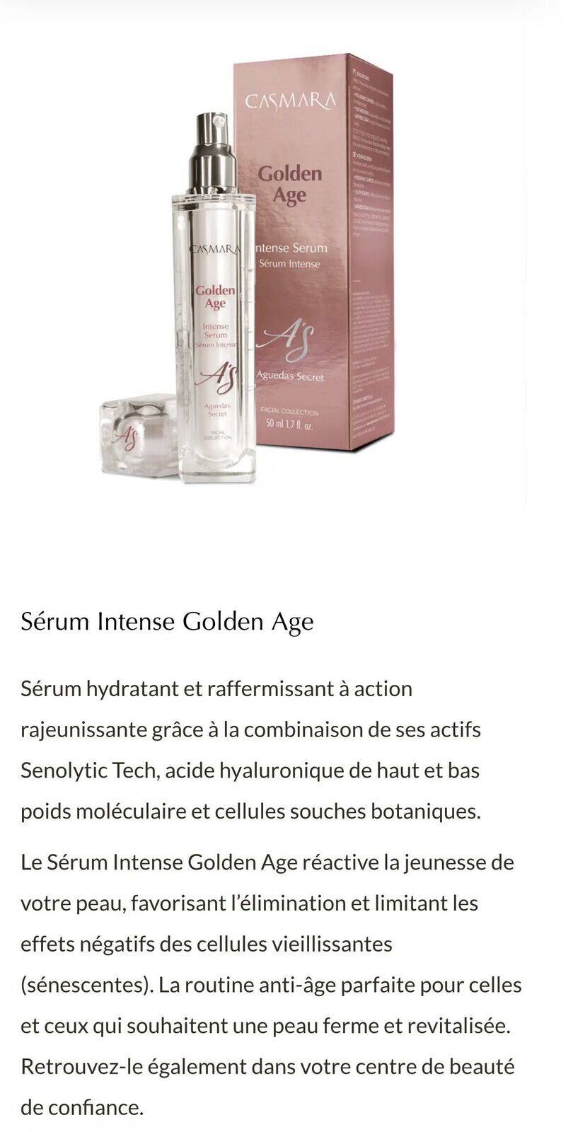 Sérum Golden Age