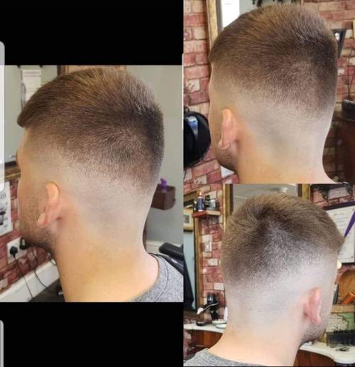 Medium length skin fade done by Dan  