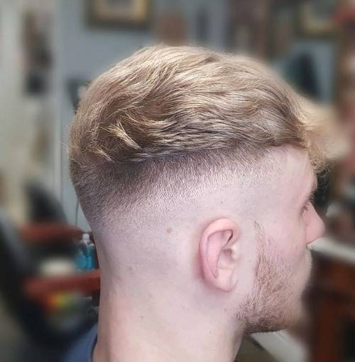 skin fade with a heavy blend done by Dan