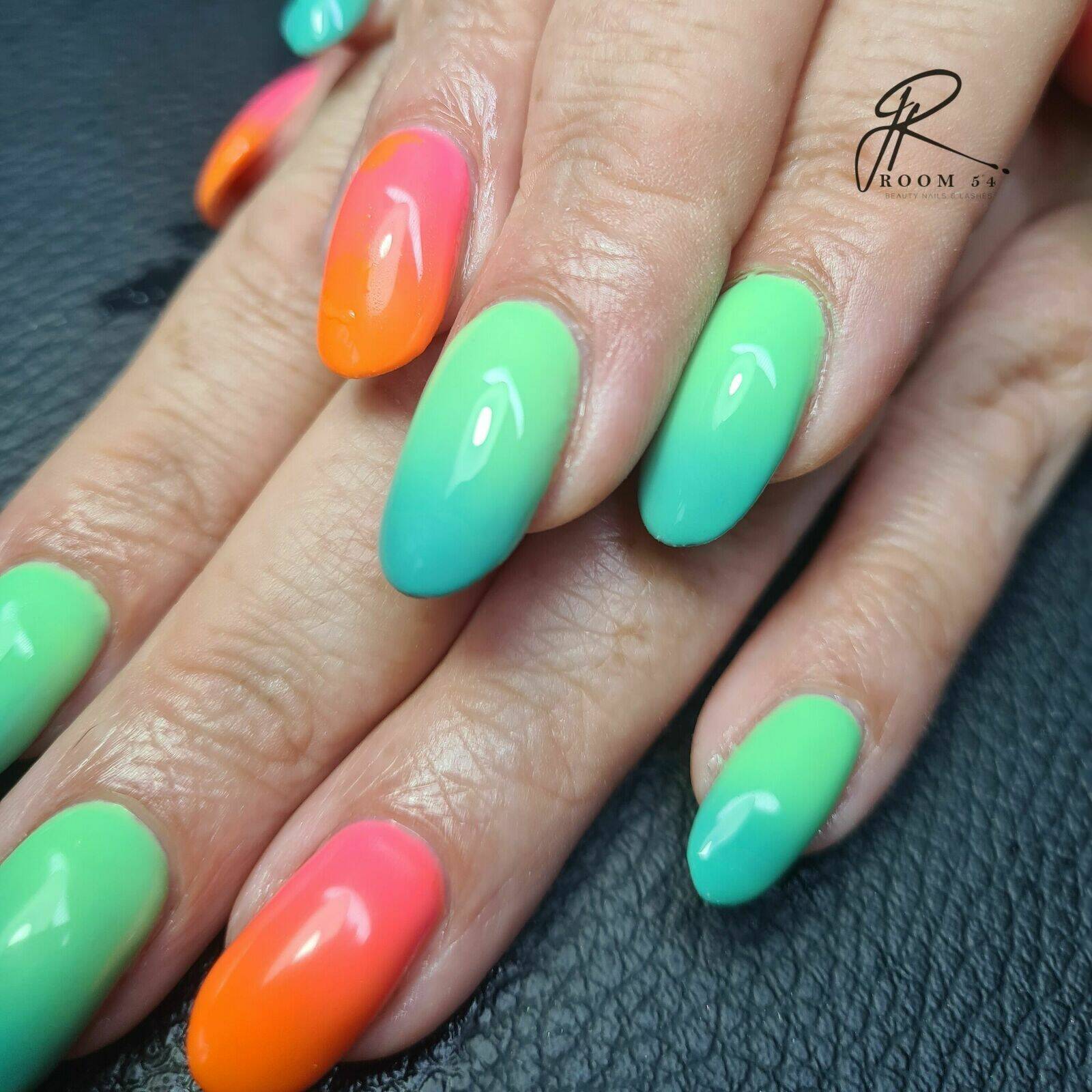 Builder gel with polish  