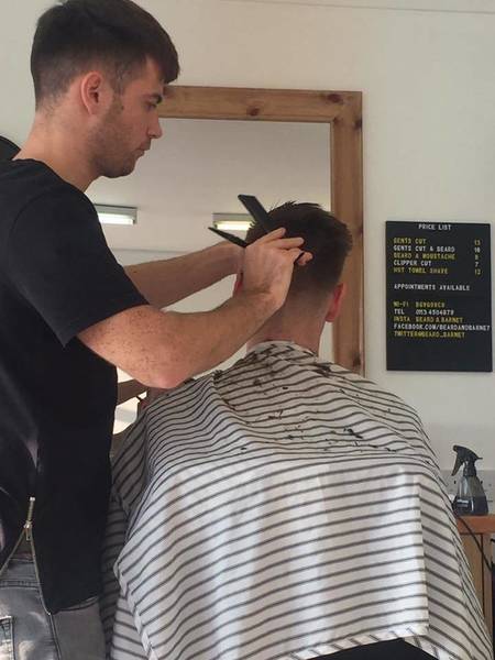 Kieran Worthington bang at it on Saturday. For an appointment give us a shout on 01134504879 or message on Facebook ✂️✂️