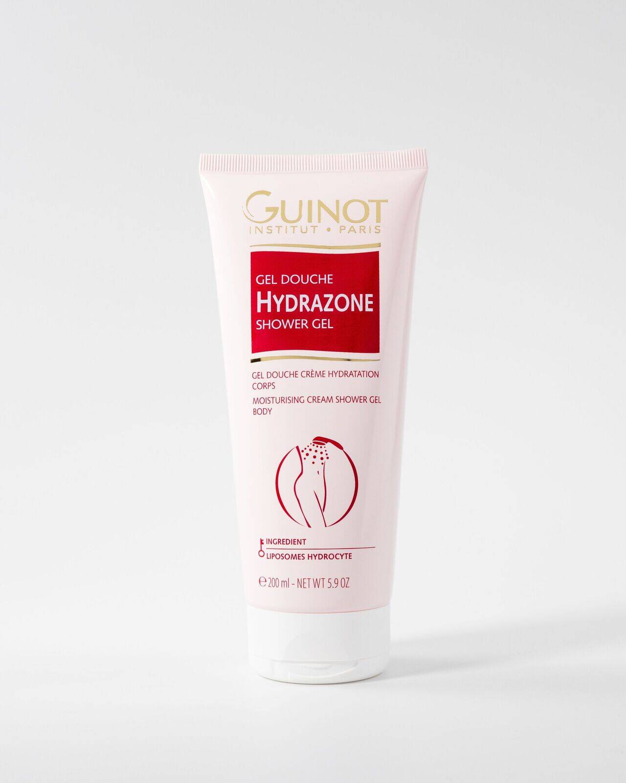 Gel Douche Hydrazone Nettoie délicatement et préserve le niveau d'hydratation de la peau pendant 24h