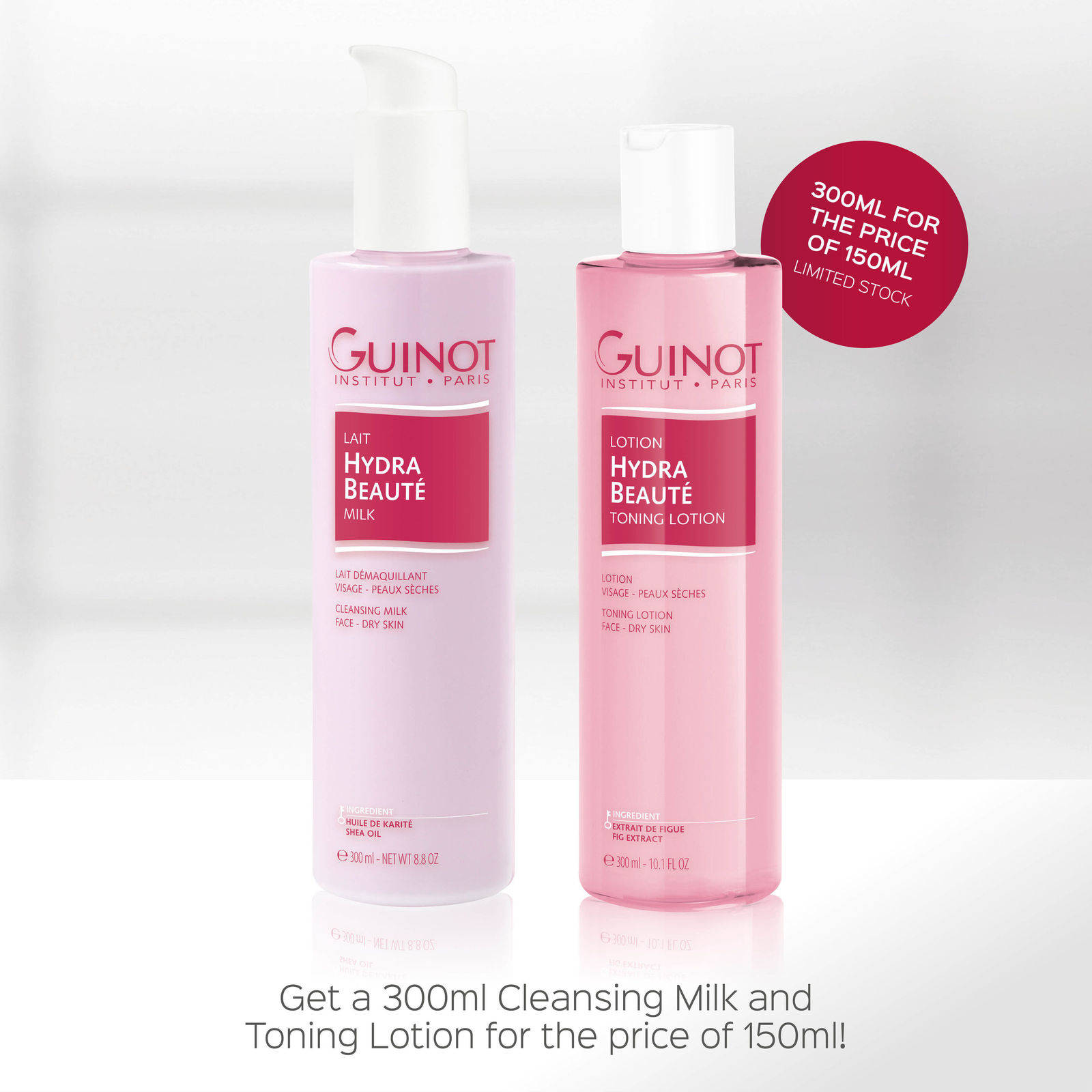 Lait & Lotion Hydra Beauté DUO 300ml WORTH £68.25