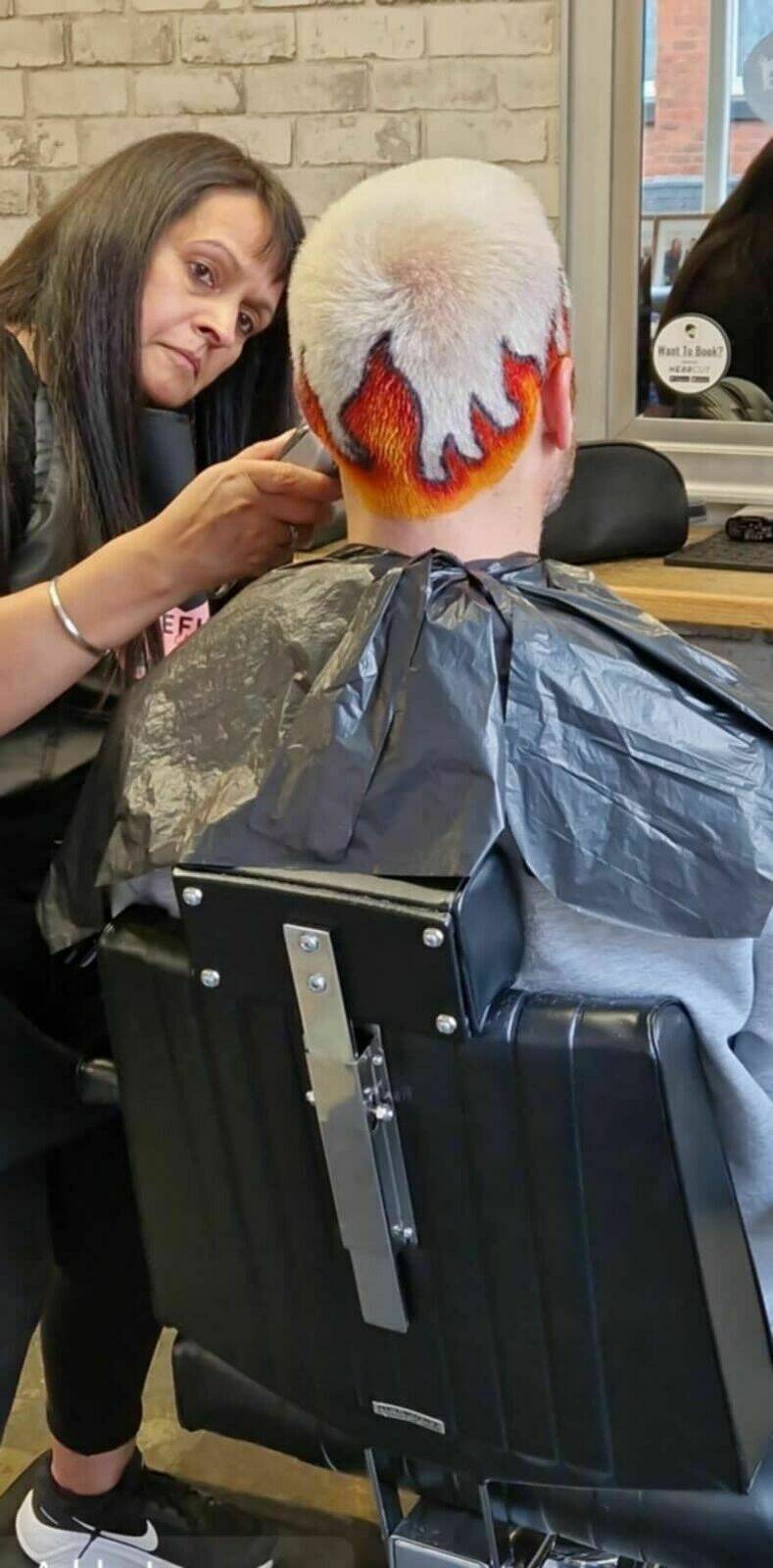 Jacks new extreme colour for his sponsored charity race 