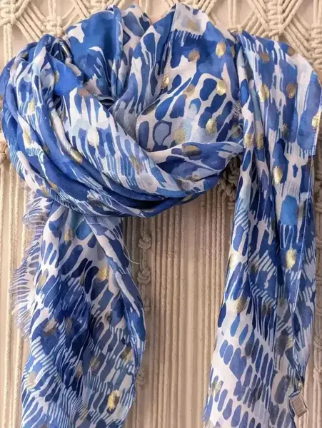 Foulard Arty Bleu