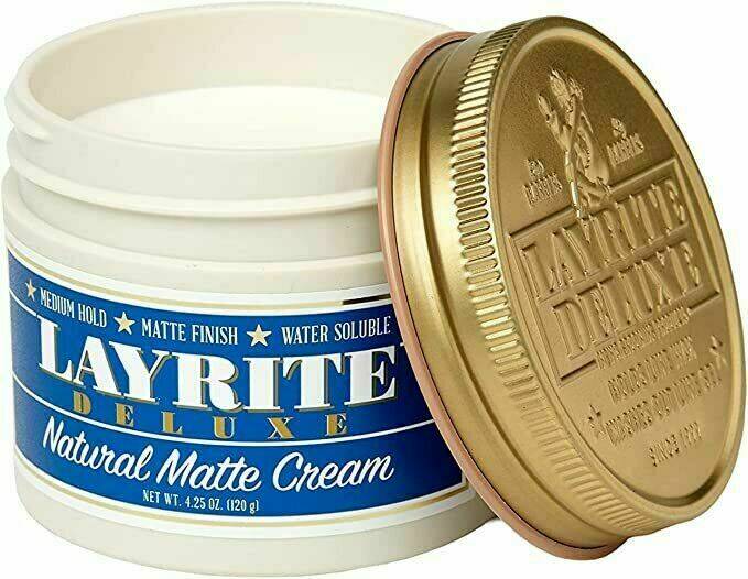 Layrite Natural Matte Cream 120g | Medium Hold | Water Soluble | Matte Finish