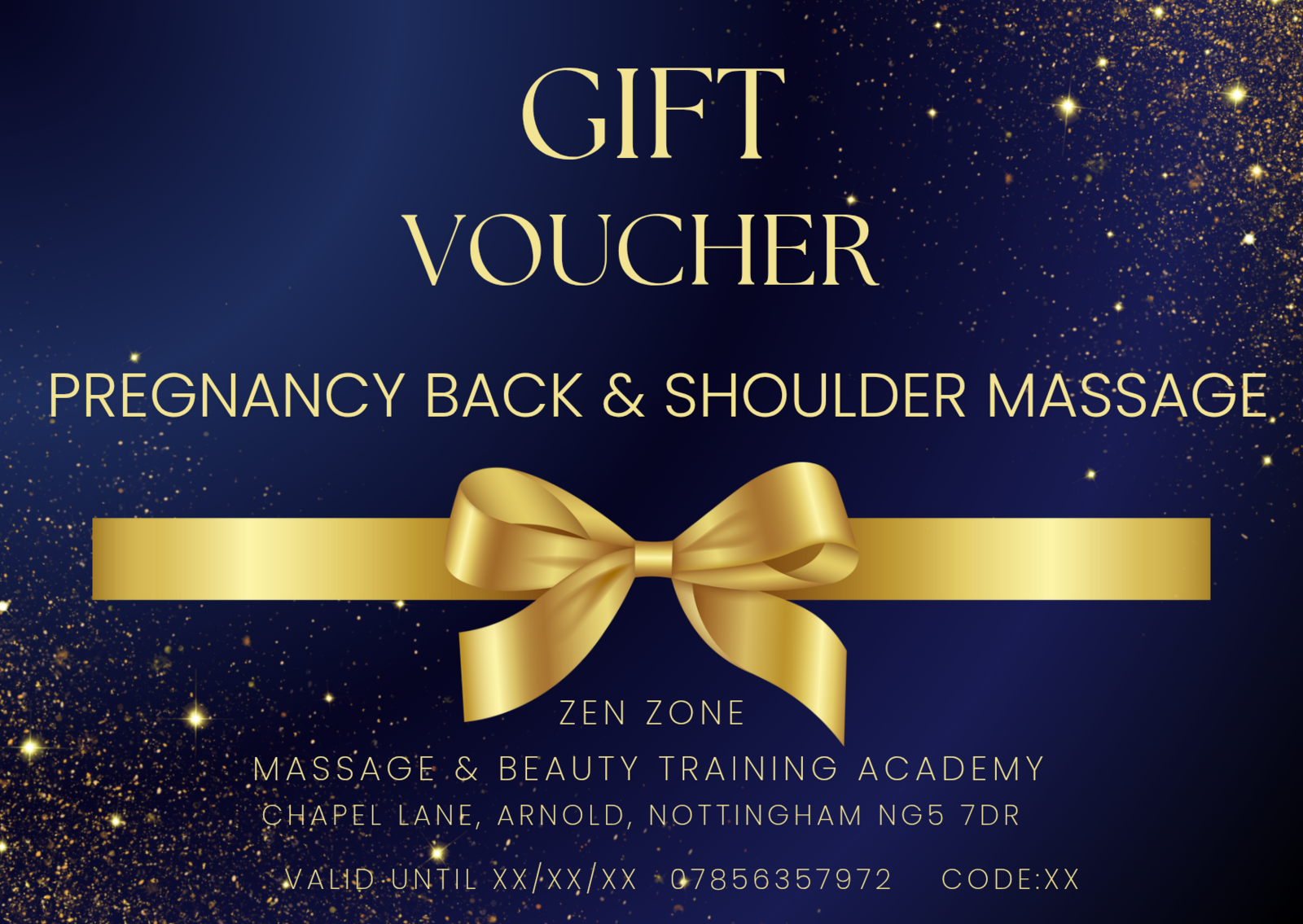 Gift Voucher - Pregnancy Back Massage 