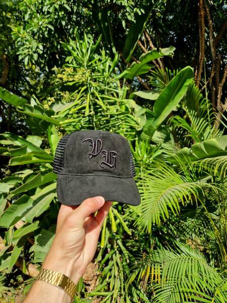 VB Snapback Trucker 'Black On Black' Suede 🏴