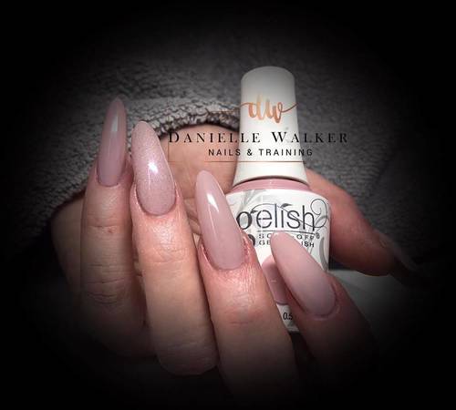 Amazing new colour from the colours of petals collection. Gardenia my heart and cellophane coat. 🥰 Gelish Prohesion Nail Harmony UK