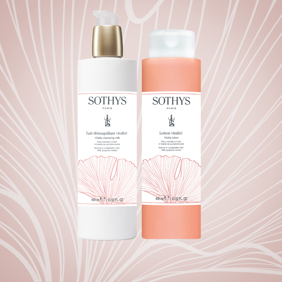 DUO DÉMAQUILLANT VITALITÉ LAIT/LOTION 400ML