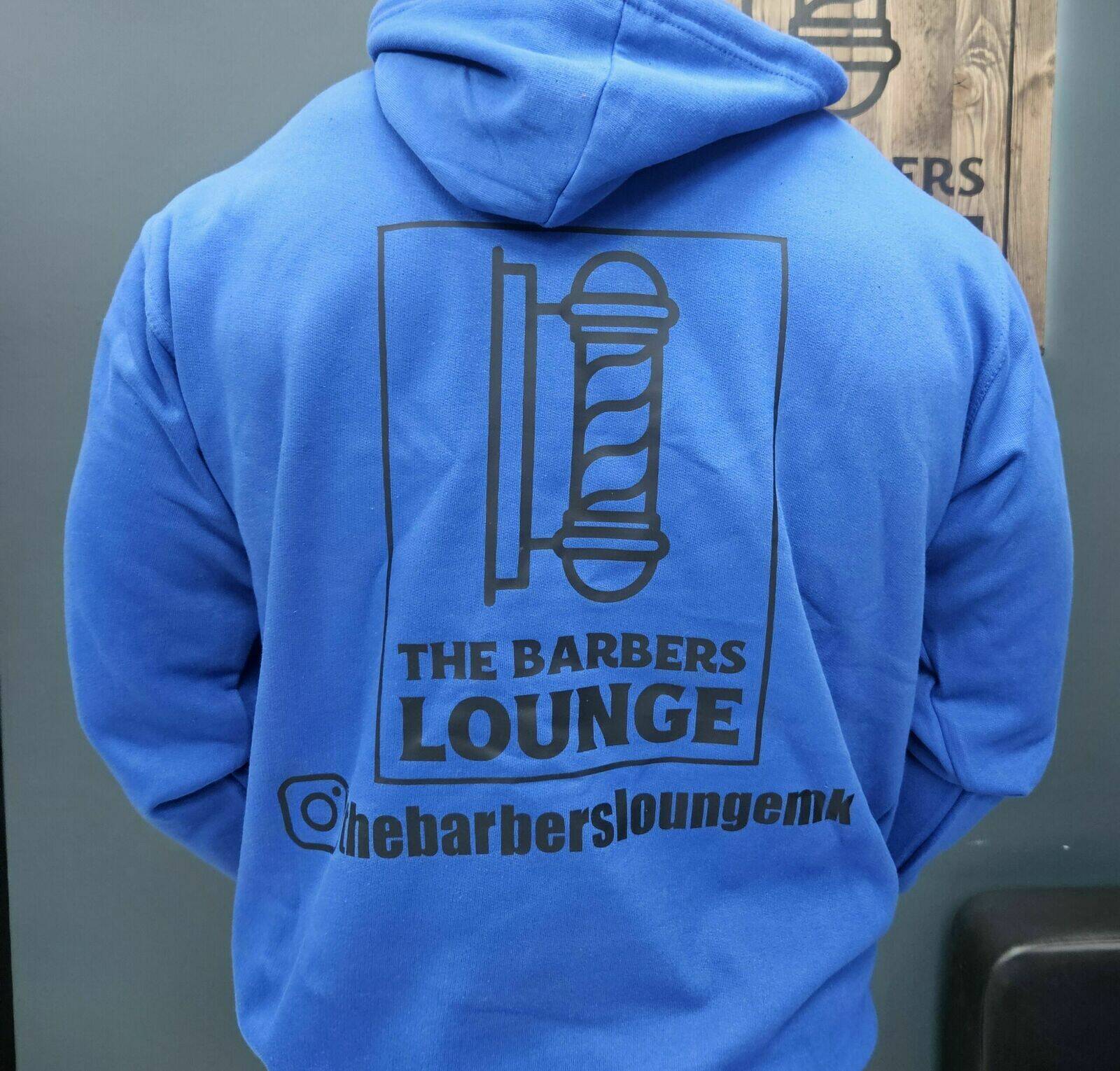 Adult Blue Hoodie Black Logo
