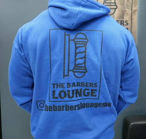 Adult Blue Hoodie Black Logo