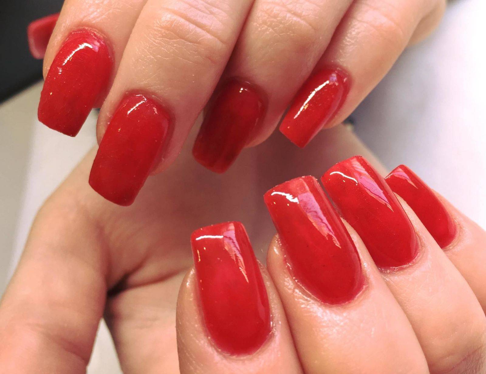 Bright red... classic and classy! 