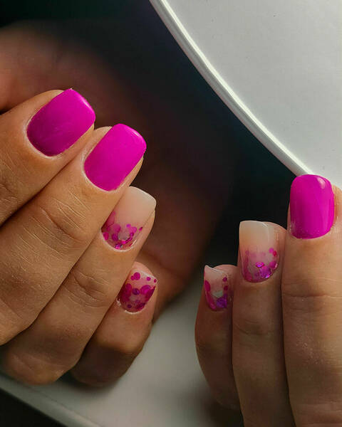 Remplissage gel nail art simple