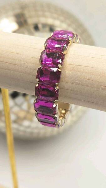 Bracelet Alba Rectangle Fuchsia