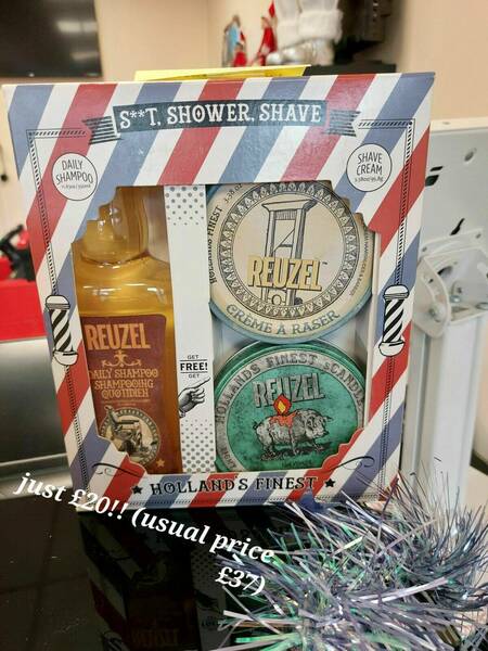 Reuzel shampoo, shave cream & scented candle SPECIAL OFFER