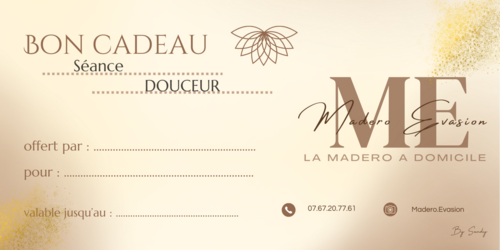 Cheque cadeau DOUCEUR