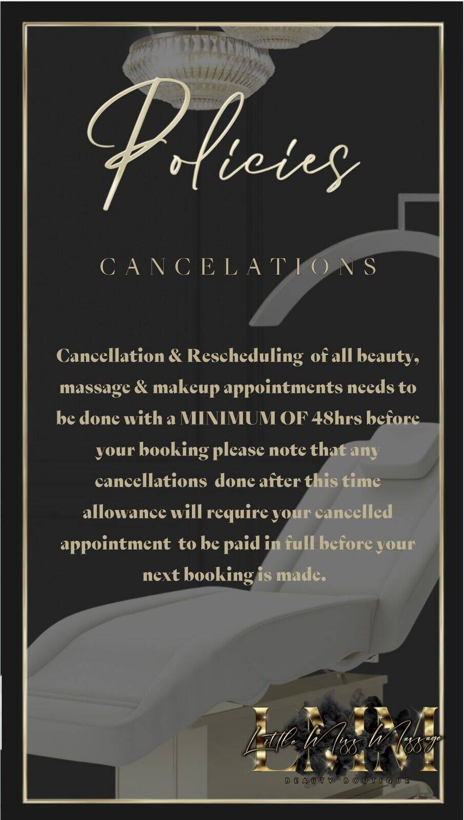 Cancelation policy 