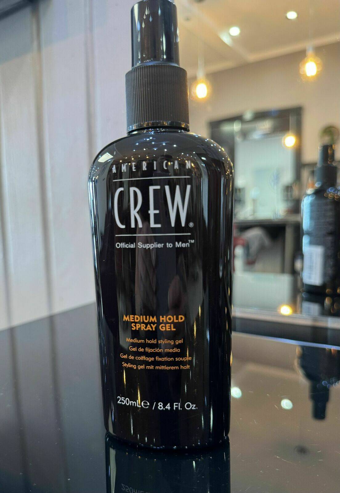 American crew medium spray gel 