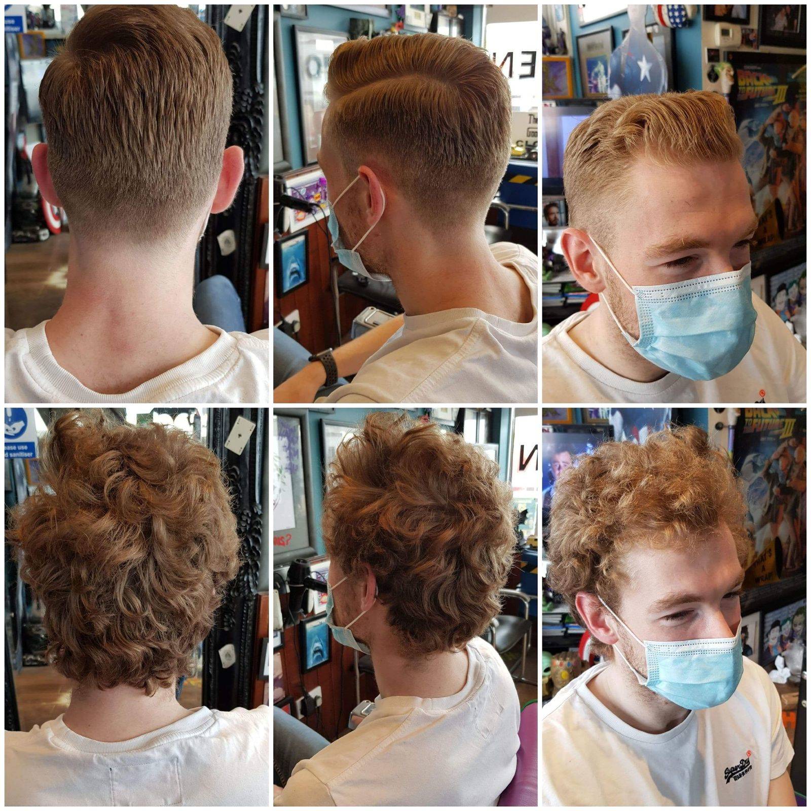 Friday Morning hair cutting Chaos at The Barber Shop of Superheroes and Movies