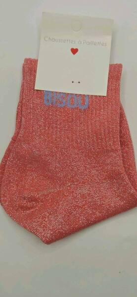 Chaussettes à Paillettes Bisou