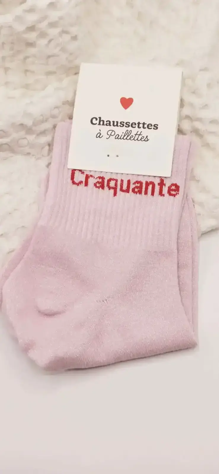 Chaussettes à Paillettes Craquante