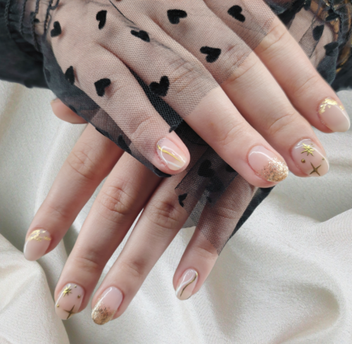 Rallongement gel + déco (niveau 1) 