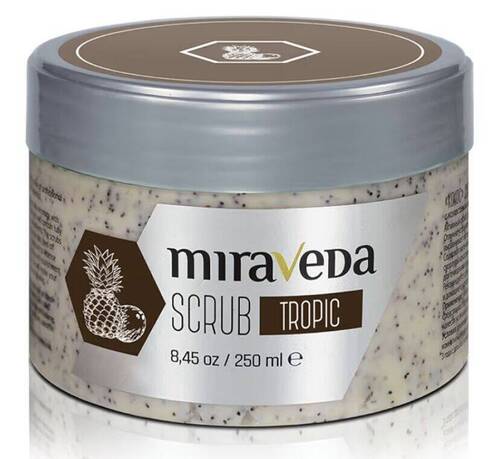 Miraveda by Italwax Gommage Tropic - 250ml -Aux particules exfoliantes de coque de noix de coco – 250ml 