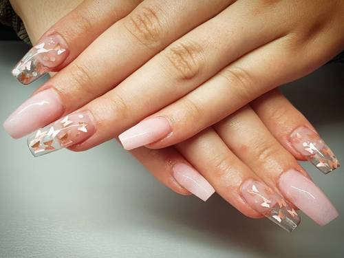 Acrylic extensions 🦋🦋🦋 #nailsoftheday #nails #acrylicnails #cornwall #beautyincornwall #nails2020 #nailspiration #nailsalon #porthtowanbeach