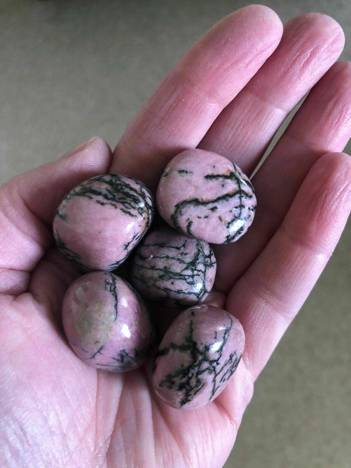 Rhodonite tumblestones