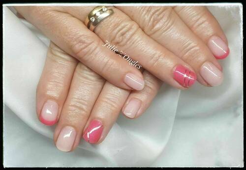 Semi permanent french et ruban