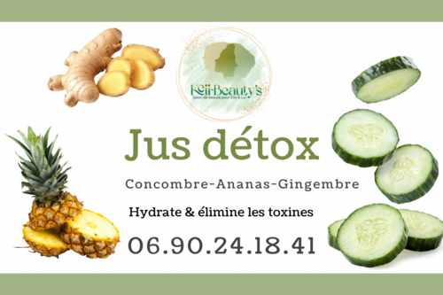 Jus détox: Concombre • Ananas • Gingembre 1,5L 