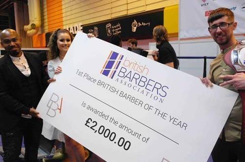 Winning British barber of the year 