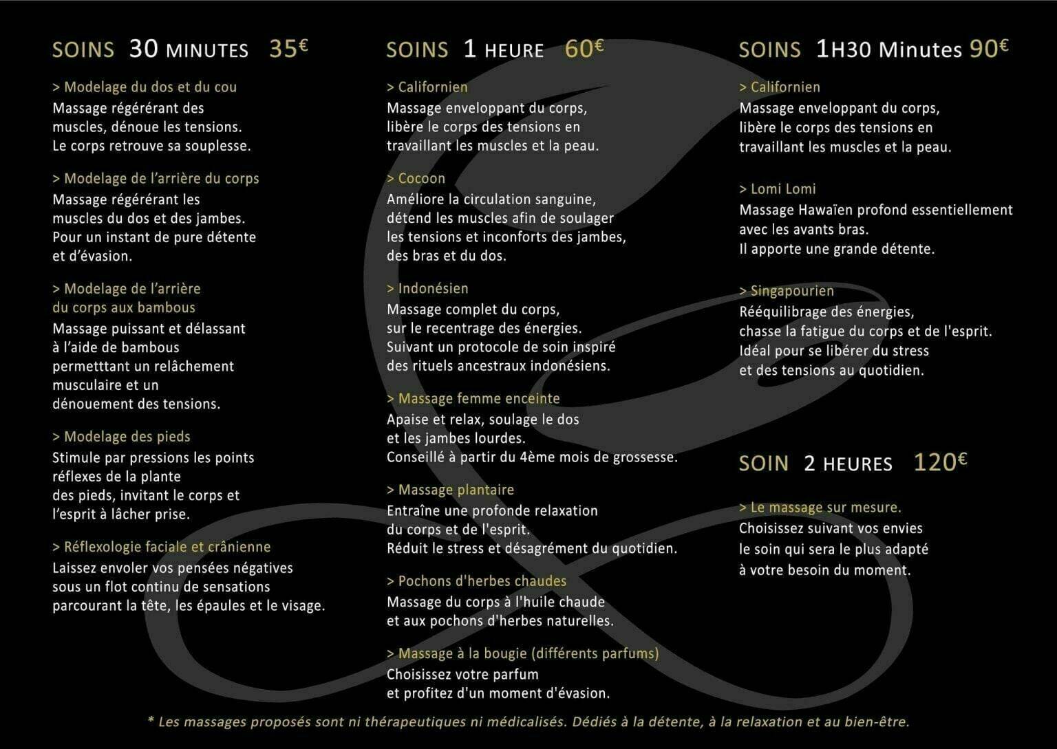 Les massages bien-être 💆‍♂️ 💆‍♀️ 
