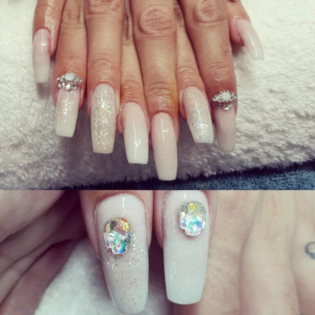 Tapered square ombre design from today #thecuteicklenailroom #youngnailsinc #slickpour