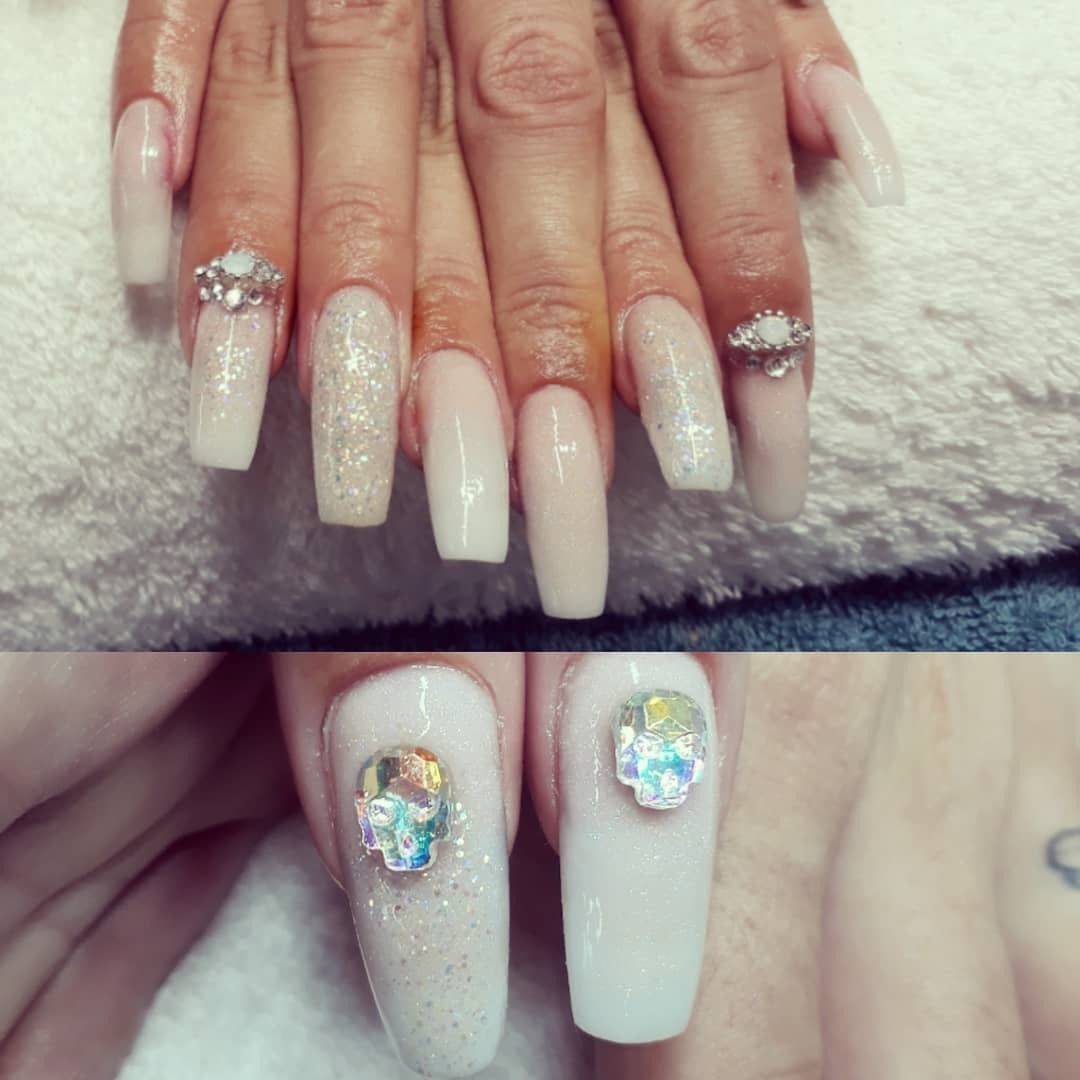 Tapered square ombre design from today #thecuteicklenailroom #youngnailsinc #slickpour