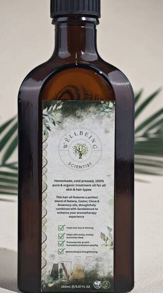 The Wellbeing Scientists Hair Oil