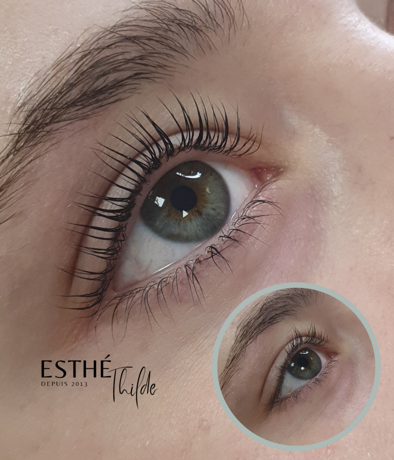 Rehaussement de cils + Teinture 