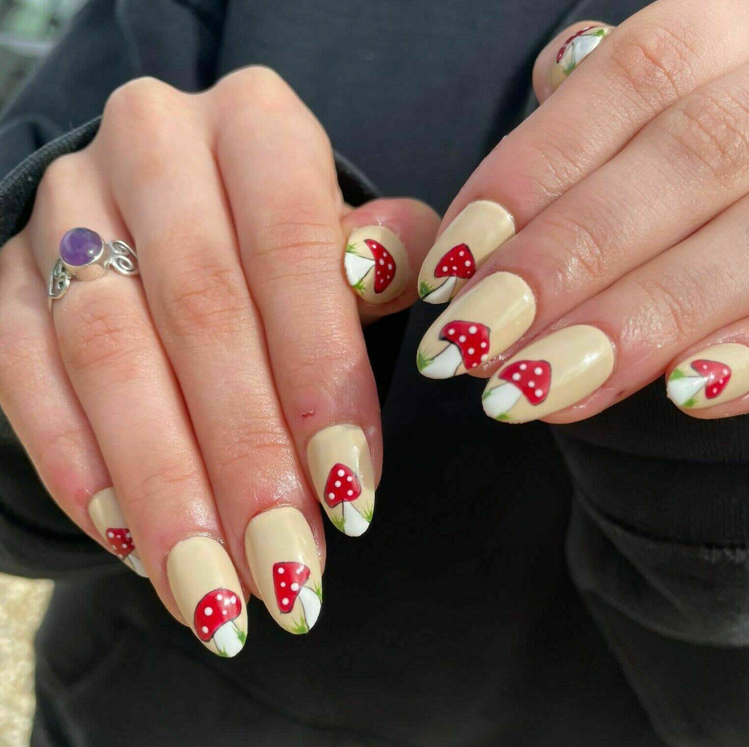 Gel Extensions with Super Advanced Nail Art