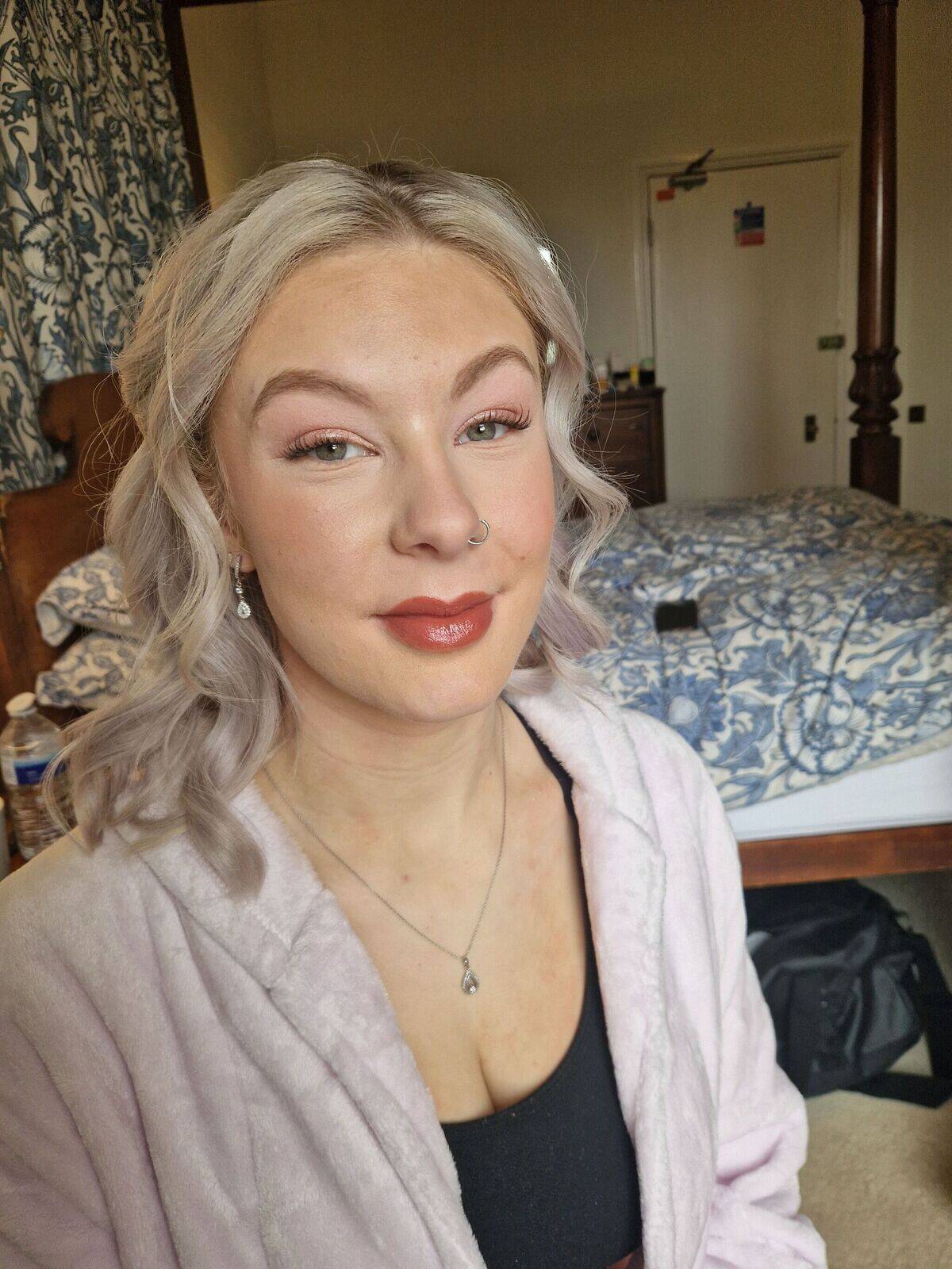 Bridesmaid soft glam makeup