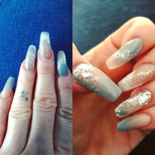 Had time to refresh my nails today #youngnailsinc #slickpour #newnails