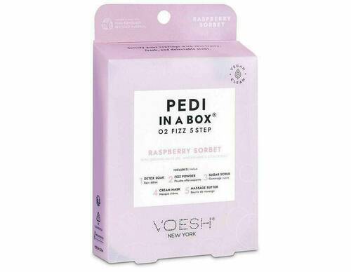 Voesh pedi in a box 5 step, O2 raspberry sorbet