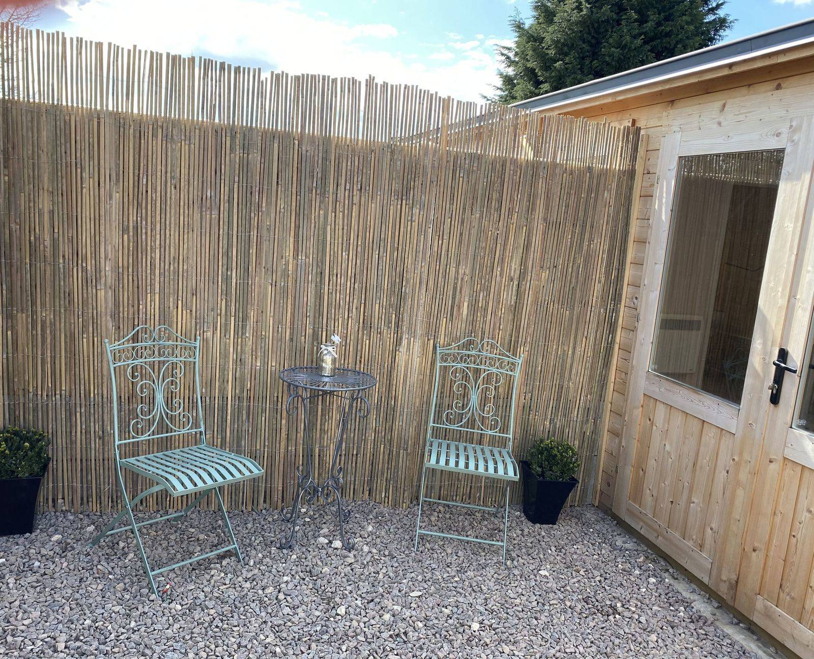 New outside seating area 