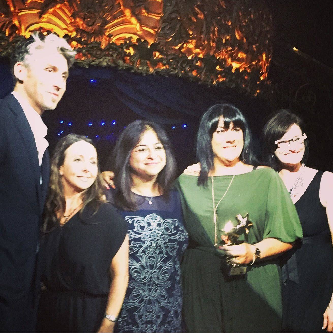 Cheryl Walker Gel Nail tech of the year 2016 at Scratch Star awards in London 