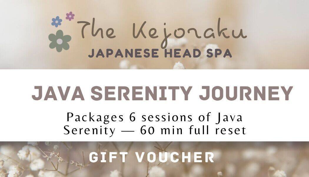 Java Serenity Journey | package of 6 sessions of 60 min full reset