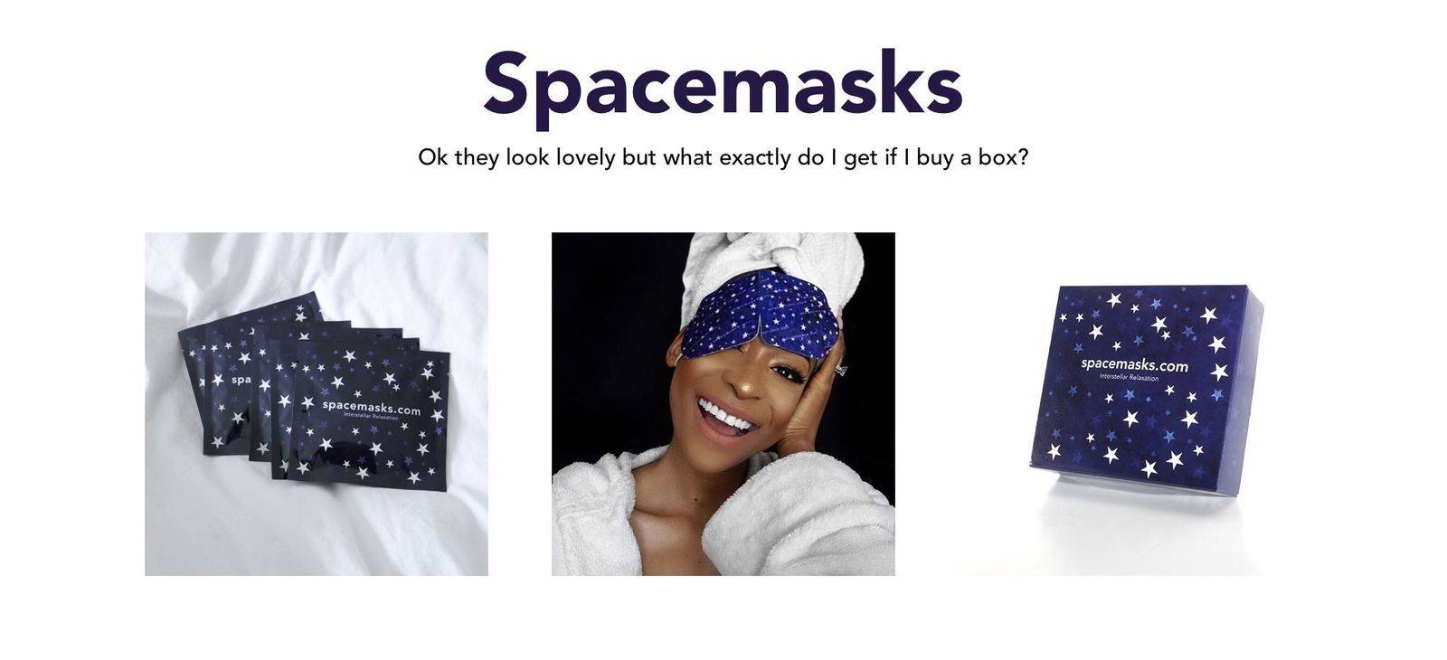 Spacemasks box (original jasmine scented) 