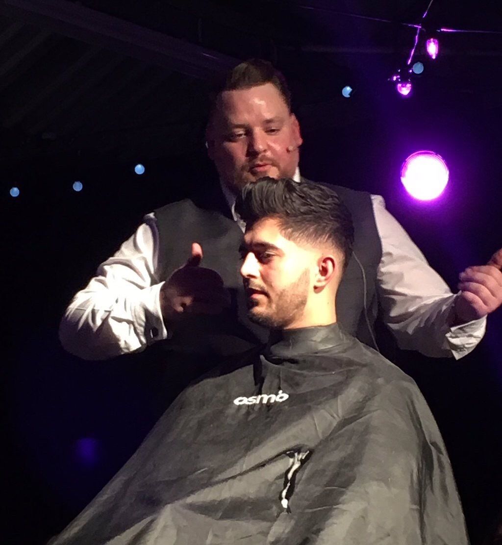 Davie on stage Glasgow 