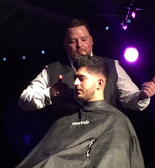 Davie on stage Glasgow 